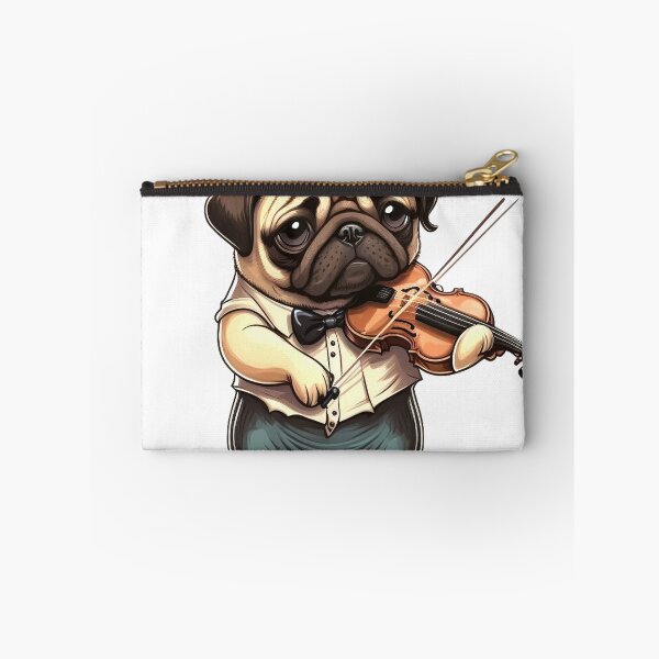 Item preview, Pug Dog Playing Violin Violinist Gift designed and sold by JackCurtis1991.