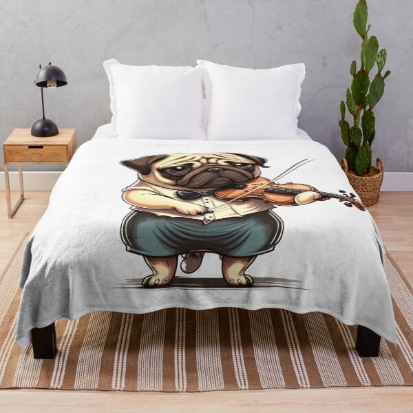Item preview, Pug Dog Playing Violin Violinist Gift designed and sold by JackCurtis1991.