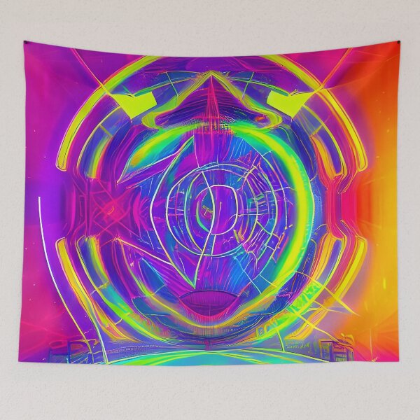 Item preview, 1990's Style Rave Music No.1 - Astral Cosmic AI Illustration designed and sold by Recall-Design.
