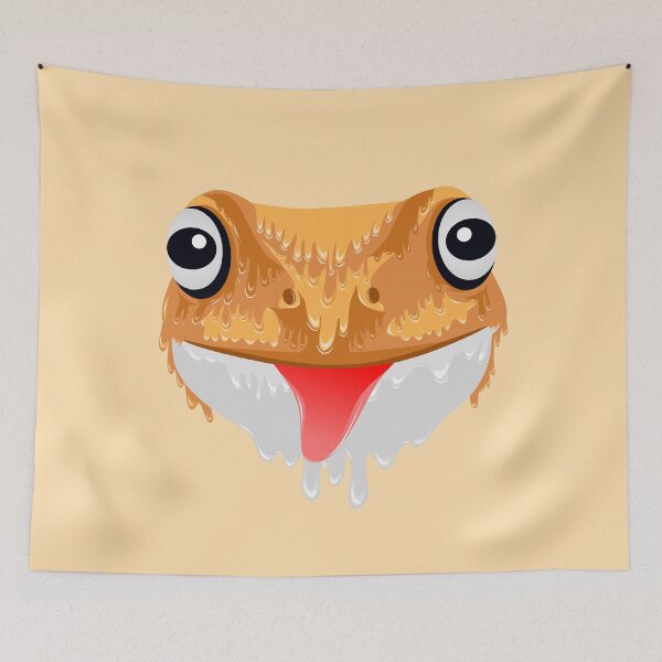Item preview, Cute Orange Frog grime art designed and sold by AmsaOza.