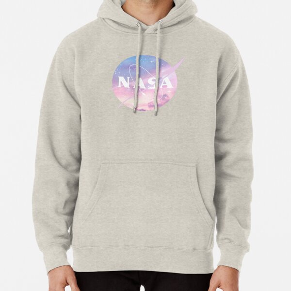 nasa pink and blue sweatshirt