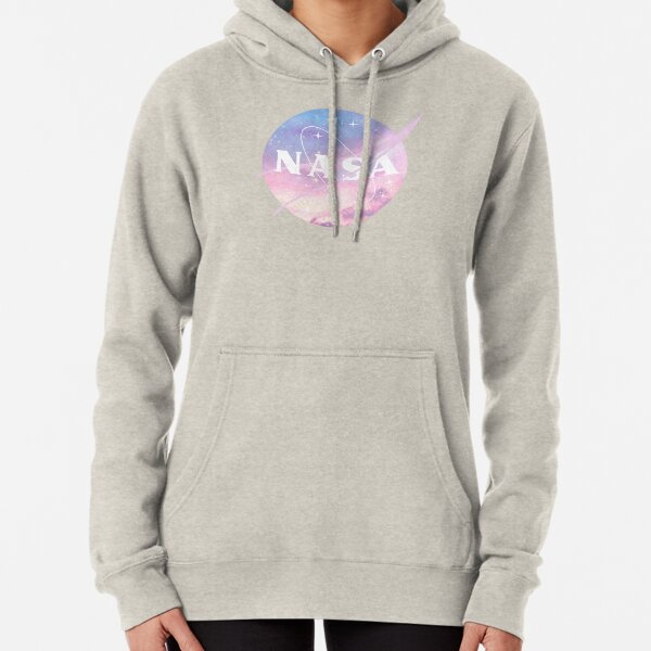 nasa pink and blue sweatshirt