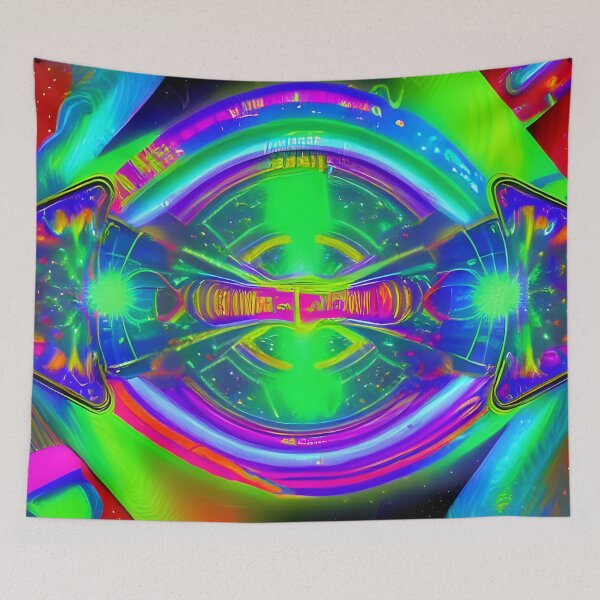 Item preview, 1990's Style Rave Music No.2 - Astral Cosmic AI Illustration designed and sold by Recall-Design.