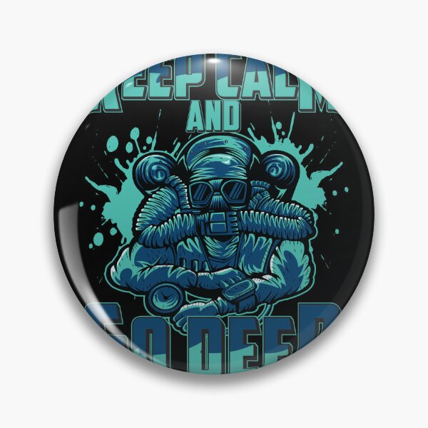 Item preview, Ceep Calm And Go Deep Funny Technical Diving designed and sold by StrongShirts.