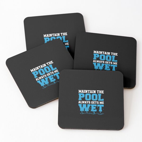 Item preview, Maintain The Pool Always Gets Me Wet Funny Pool Guy Service designed and sold by StrongShirts.