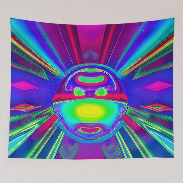 Item preview, 1990's Style Rave Music No.6 - Astral Cosmic AI Illustration designed and sold by Recall-Design.