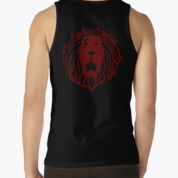 Lost Gods Tiger Growl American Flag Mens Graphic Tank Top