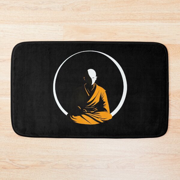 Item preview, Buddhist saffron monk meditating  designed and sold by Christolamber.
