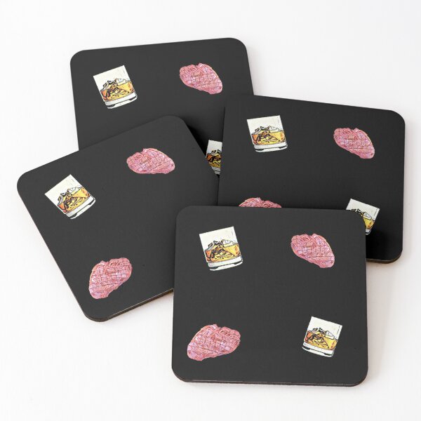 Item preview, Steak and Bourbon Pattern  - Stickers Socks and More designed and sold by Dude  Stuff.
