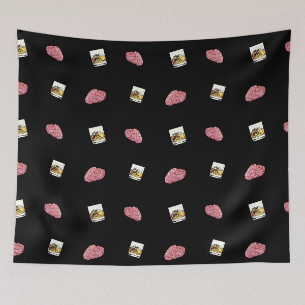 Item preview, Steak and Bourbon Pattern  - Stickers Socks and More designed and sold by Dude  Stuff.