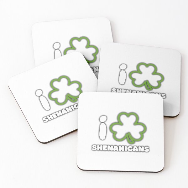Item preview, I Love Shenanigans - St Patrick's Day Shamrock designed and sold by hijackhippo.
