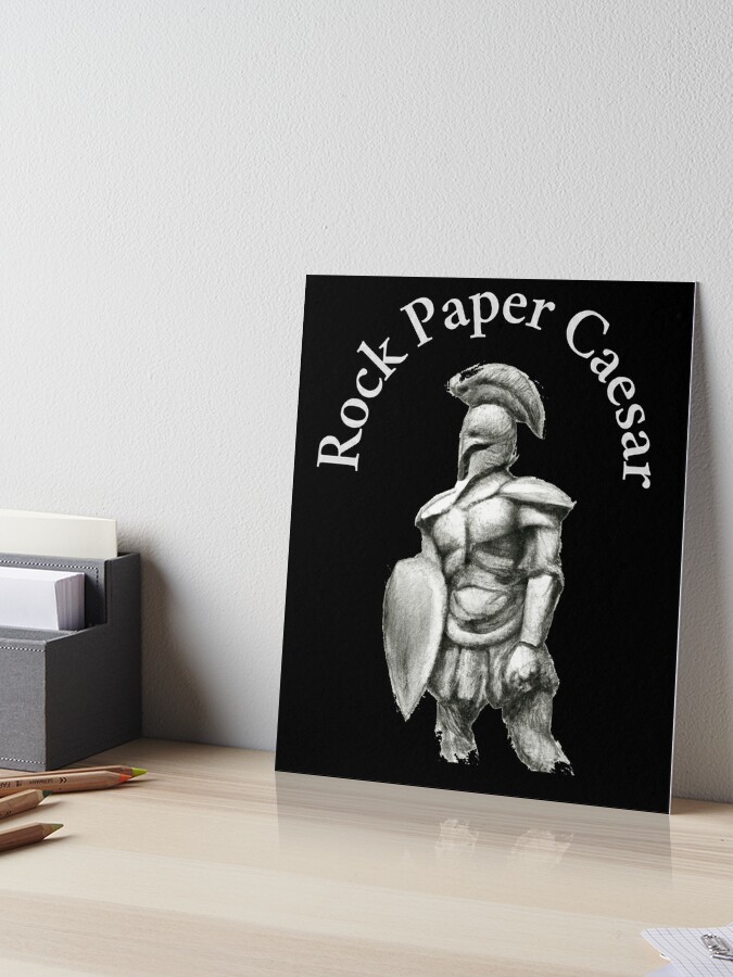 Spartan Strong Rock Paper Ceaser scissors - FUNNY Art Board Print