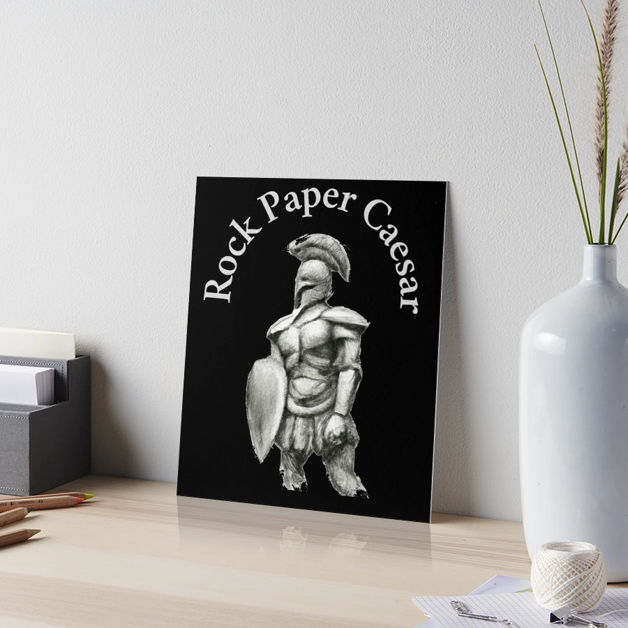 Spartan Strong Rock Paper Ceaser scissors - FUNNY Art Board Print for Sale  by winnie33