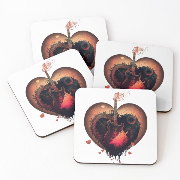 Aperçu de l'œuvre Rock Love Saint Valentin créée et vendue par DianaaBoutique.
