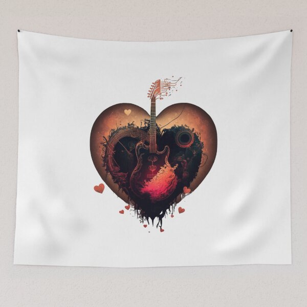 Aperçu de l'œuvre Rock Love Saint Valentin créée et vendue par DianaaBoutique.
