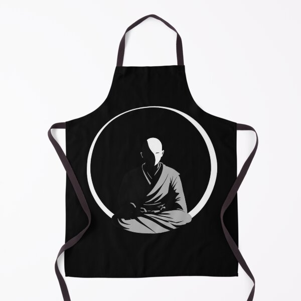 Item preview, Buddhist grey monk meditating designed and sold by Christolamber.