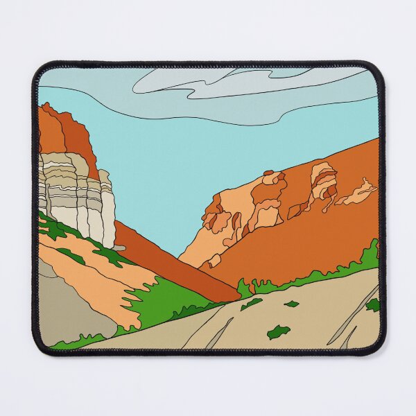 Artikelvorschau, Utah Mesa ist in gebranntem Orange gefärbt entworfen und verkauft von Melissa S. Anderson Studios.