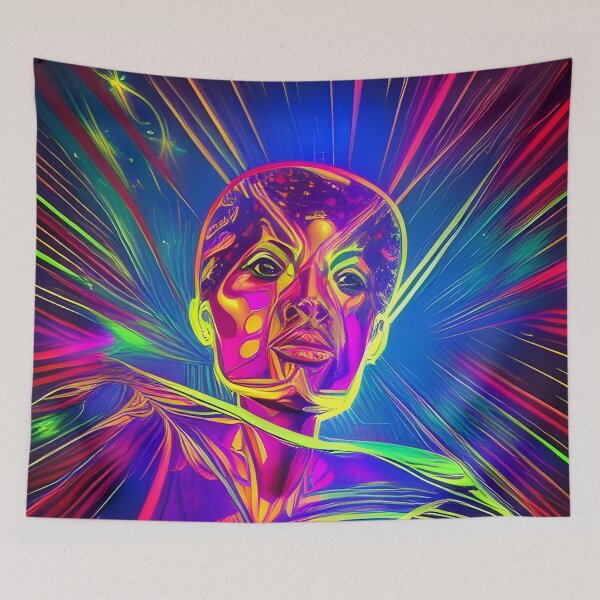 Item preview, Super Star DJ No.4 - Astral Cosmic AI Illustration designed and sold by Recall-Design.
