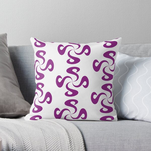SheeArtworks Spiral Purple - Shee Vector Pattern Throw Pillow