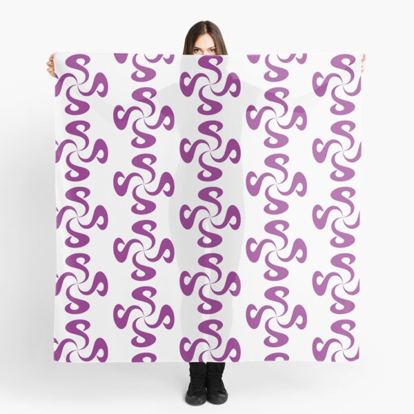 SheeArtworks Spiral Purple - Shee Vector Pattern Scarf