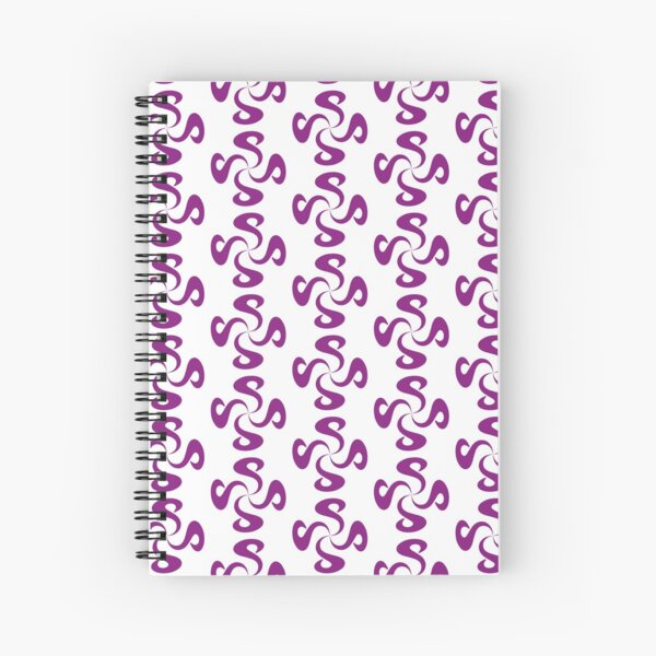 SheeArtworks Spiral Purple - Shee Vector Pattern Spiral Notebook