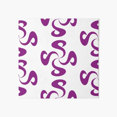 SheeArtworks Spiral Purple - Shee Vector Pattern Art Board Print