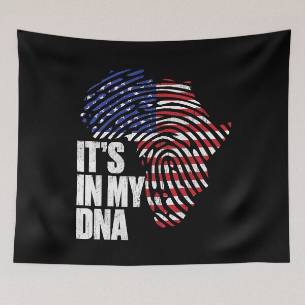Item preview, African American It's In My DNA Black Melanin Proud designed and sold by QueenOfPrint.