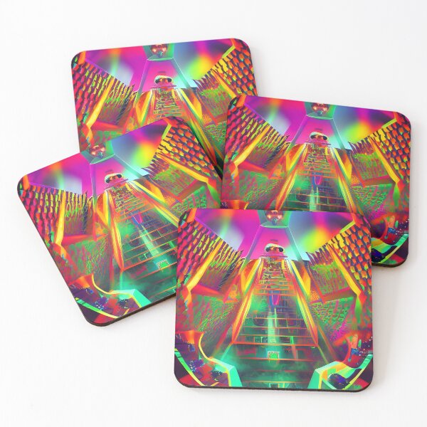 Item preview, Helter Skelter Rave Party No.1 - Ilustración de IA cósmica astral designed and sold by Recall-Design.