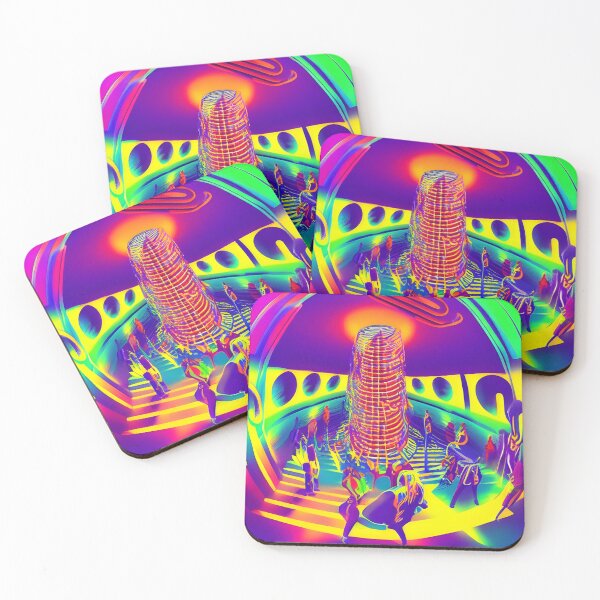 Item preview, Helter Skelter Rave Party No.2 - Ilustración de IA cósmica astral designed and sold by Recall-Design.