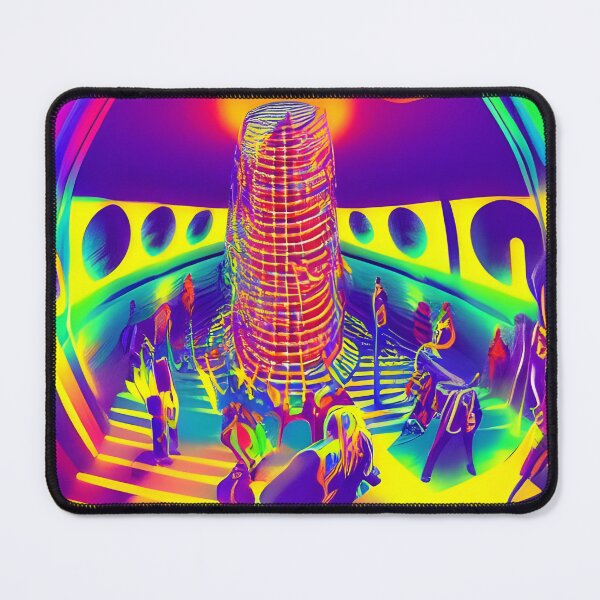 Item preview, Helter Skelter Rave Party No.2 - Astral Cosmic AI Illustration designed and sold by Recall-Design.