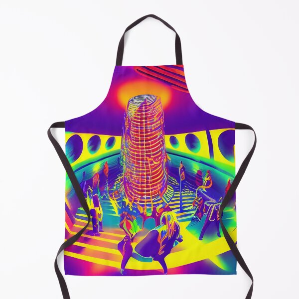 Item preview, Helter Skelter Rave Party No.2 - Astral Cosmic AI Illustration designed and sold by Recall-Design.
