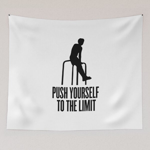 Item preview, Calisthenics dips silhouette: Push yourself to the limit designed and sold by hybridsthenos.