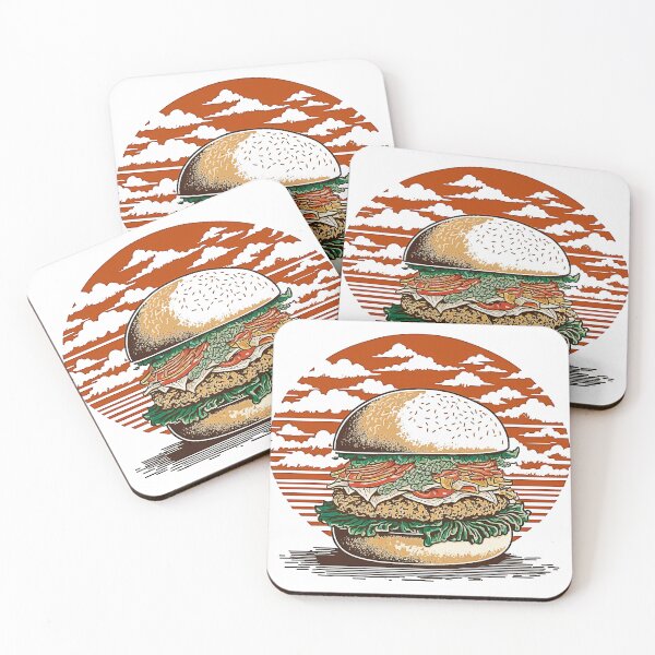 Item preview, Ukiyoe Burger: A Traditional Japanese Woodblock Print of a Hamburger in the Ukiyoe Style. designed and sold by BotTastic.