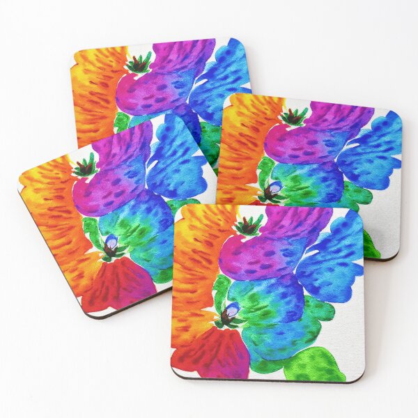 Item preview, Illusionary Floating Rainbow Flower Watercolor designed and sold by funnyhalloween.