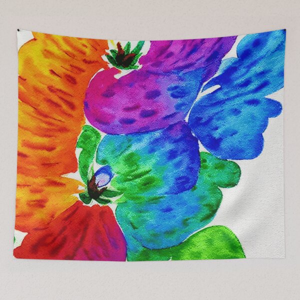 Item preview, Illusionary Floating Rainbow Flower Watercolor designed and sold by funnyhalloween.