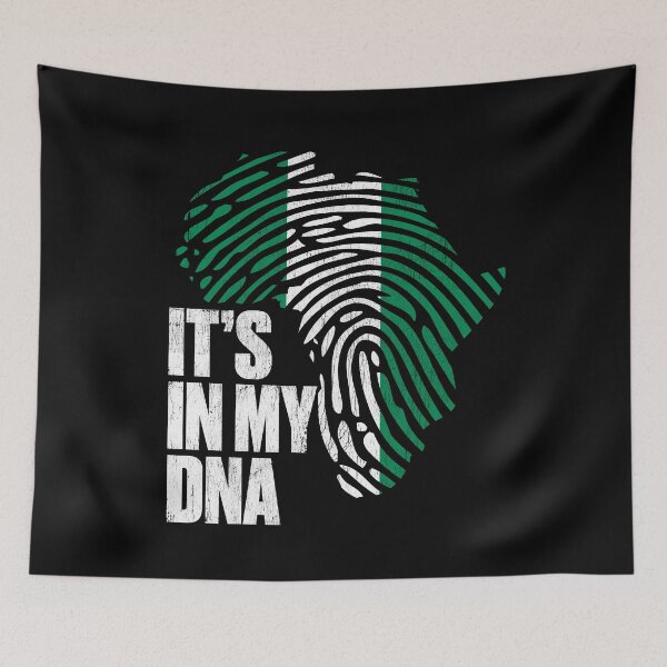 Item preview, African Nigerian It's In My DNA Africa Melanin Nigeria designed and sold by QueenOfPrint.