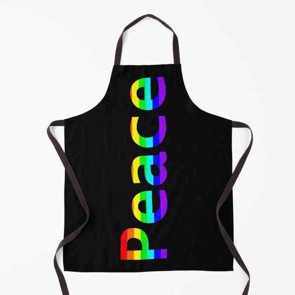 Item preview, Rainbow Stripes Peace Typography designed and sold by ellenhenry.