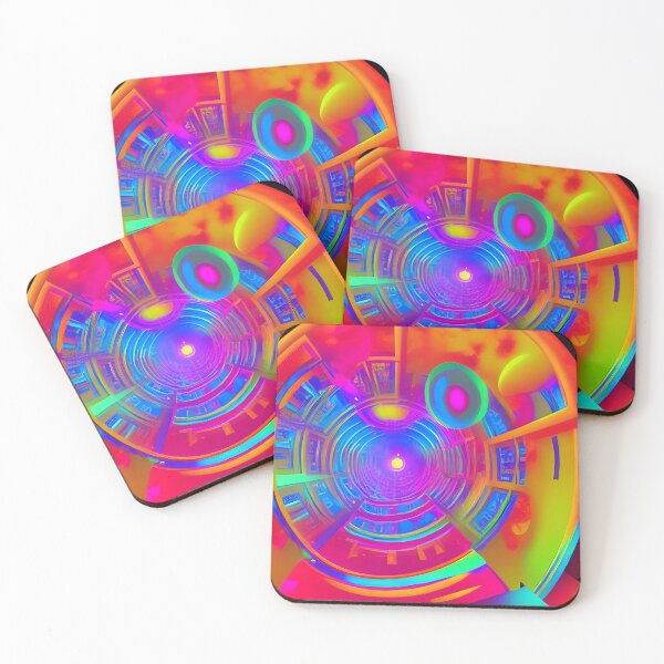 Item preview, Helter Skelter Rave Party No.6 - Astral Cosmic AI Illustration designed and sold by Recall-Design.