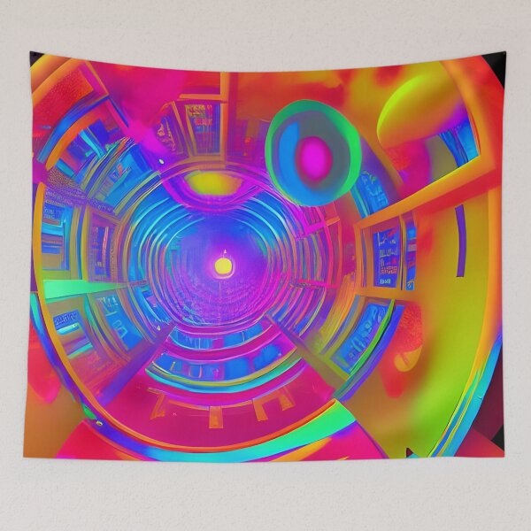 Item preview, Helter Skelter Rave Party No.6 - Astral Cosmic AI Illustration designed and sold by Recall-Design.