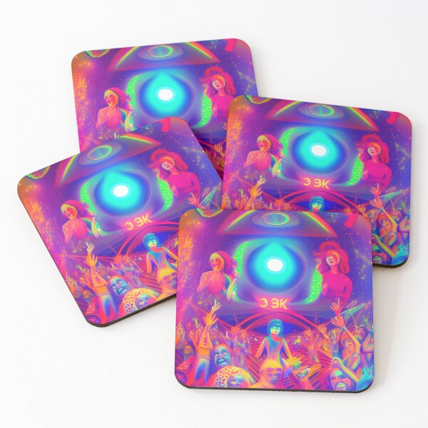 Item preview, Helter Skelter Rave Party No.8 - Astral Cosmic AI Illustration designed and sold by Recall-Design.