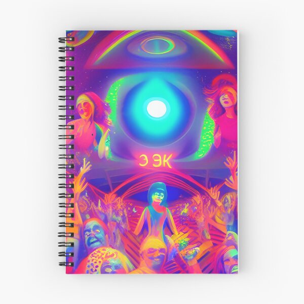 Item preview, Helter Skelter Rave Party No.8 - Astral Cosmic AI Illustration designed and sold by Recall-Design.