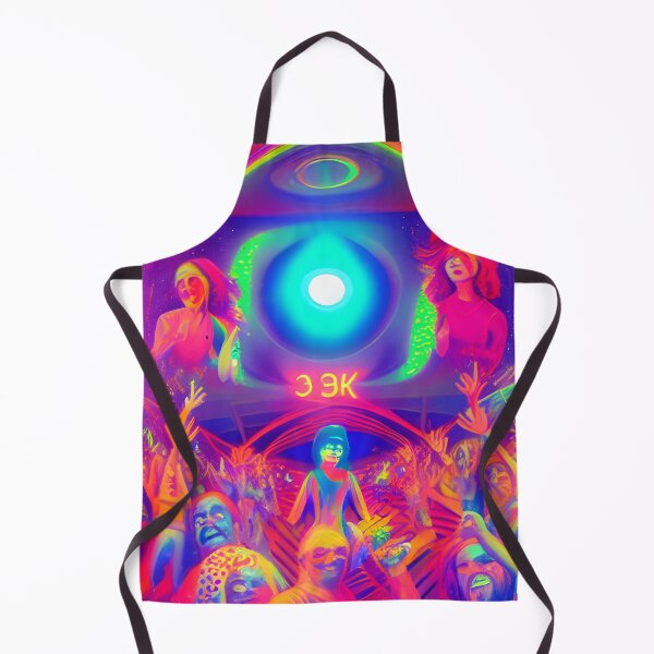 Item preview, Helter Skelter Rave Party No.8 - Astral Cosmic AI Illustration designed and sold by Recall-Design.