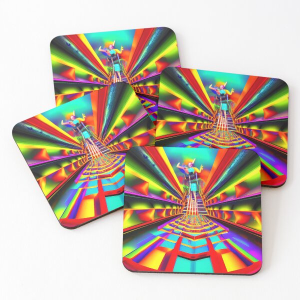 Item preview, Helter Skelter Rave Party No.9 - Astral Cosmic AI Illustration designed and sold by Recall-Design.