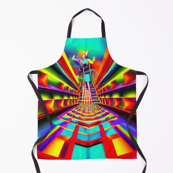 Item preview, Helter Skelter Rave Party No.9 - Astral Cosmic AI Illustration designed and sold by Recall-Design.