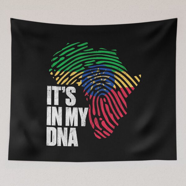 Item preview, African Ethiopian It's In My DNA Africa Melanin Ethiopia designed and sold by QueenOfPrint.