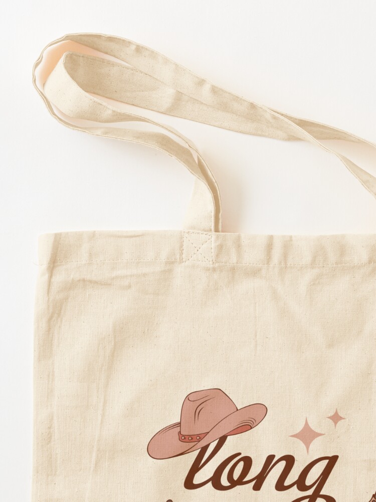 Country Western Canvas Tote, Long Live Cowgirls Shopping Bag
