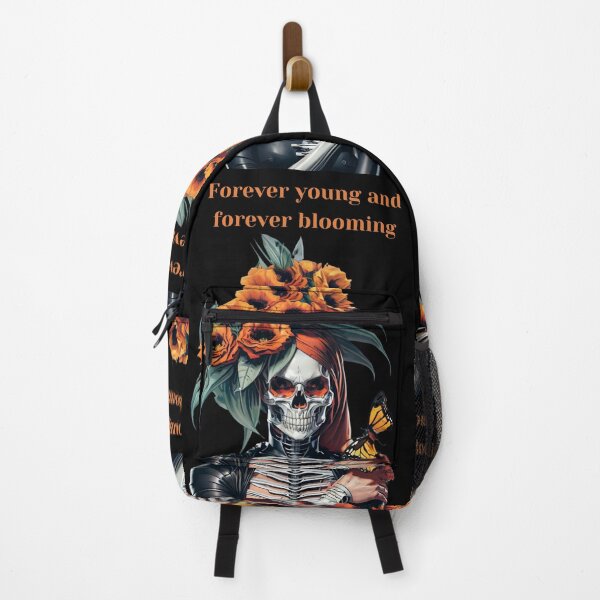 Item preview, Flower Skull - Forever young and forever blooming designed and sold by ElLocoMus.