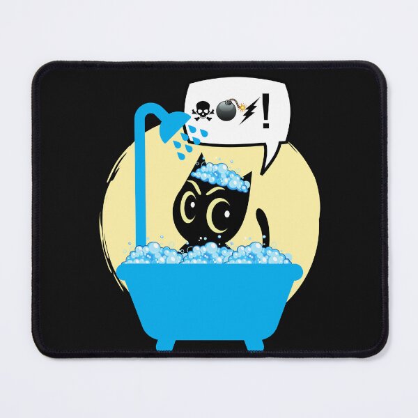 Item preview, a angry cat who hates shower designed and sold by Animal world designs.