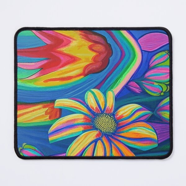 Item preview, Illusionary Hand-painted Floating Rainbow Flower  designed and sold by funnyhalloween.