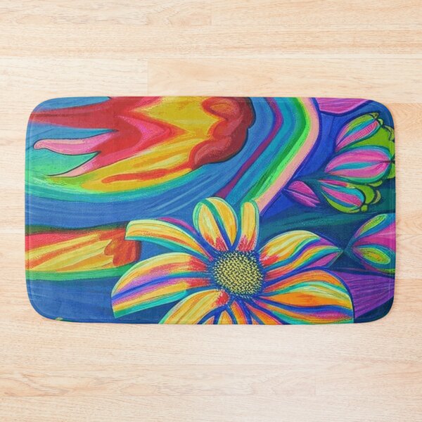 Item preview, Illusionary Hand-painted Floating Rainbow Flower  designed and sold by funnyhalloween.